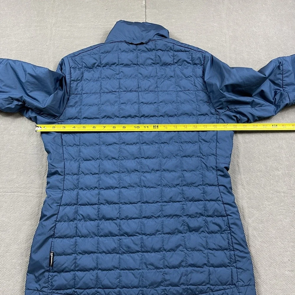 North Face Jacket‎ Womens Medium Blue Thermoball Eco Quilted Insulated Outdoor